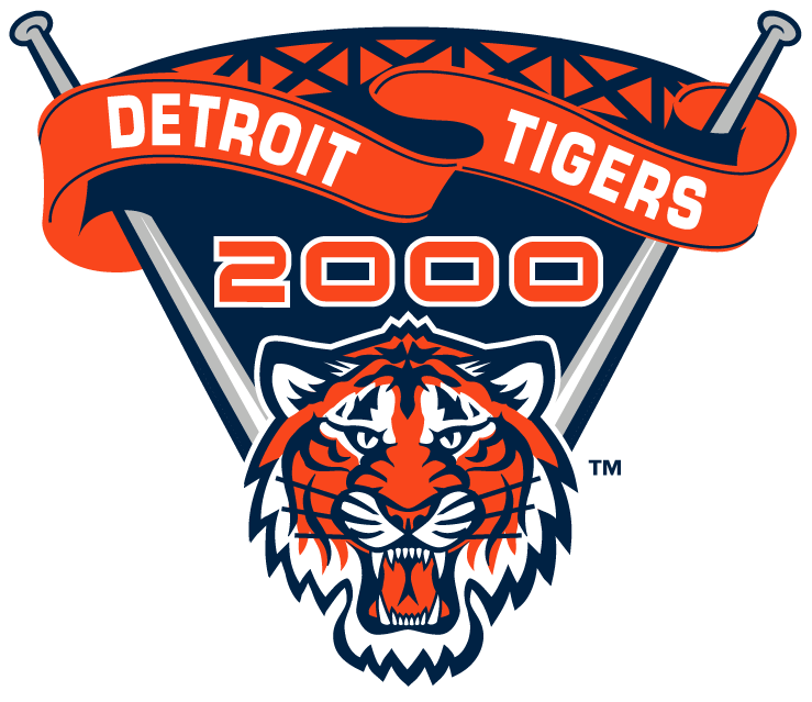 Detroit Tigers 2000 Stadium Logo iron on paper